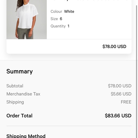 Lululemon Full Day Ahead Short Sleeve Shirt. Size 6 - Picture 7 of 7